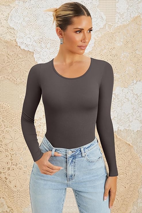 Eva Set - Haut tendance à manches longues et taille haute